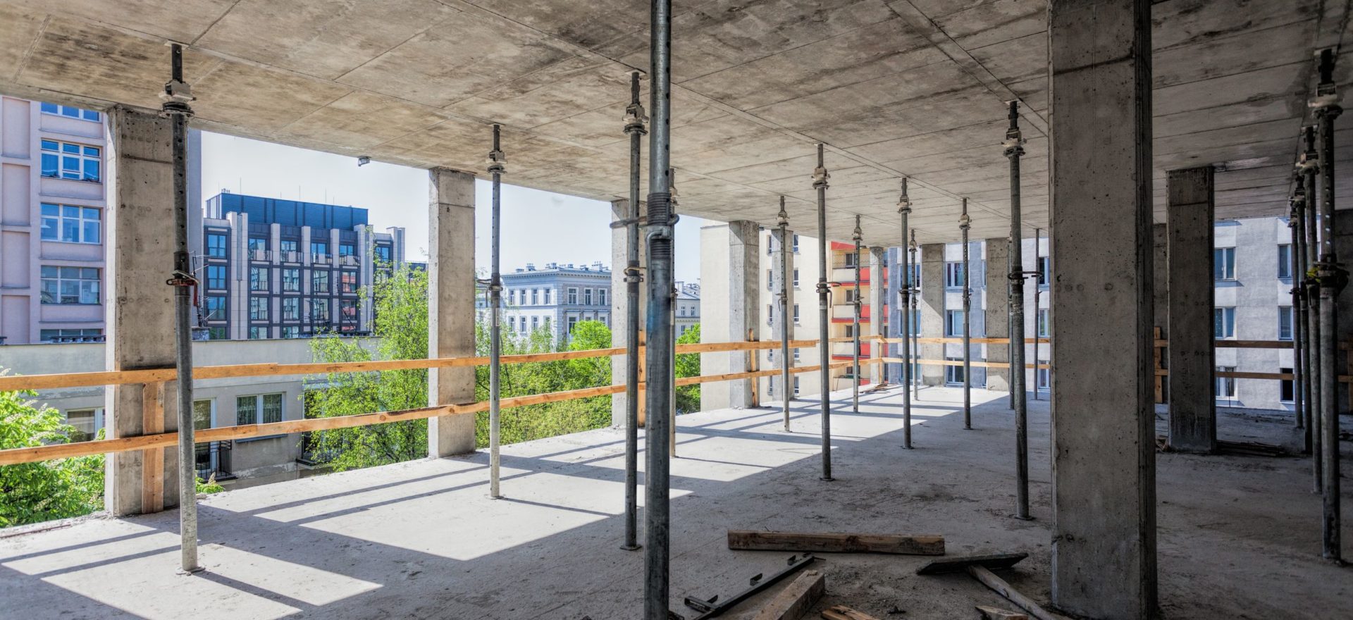 20019348 – metal support for ceiling at the building site