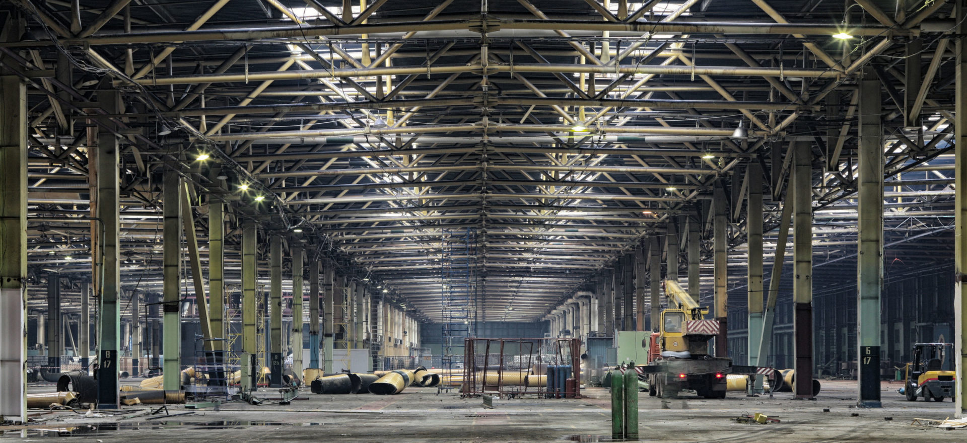 repair of an abandoned factory